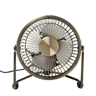 Black 4" Desk fan