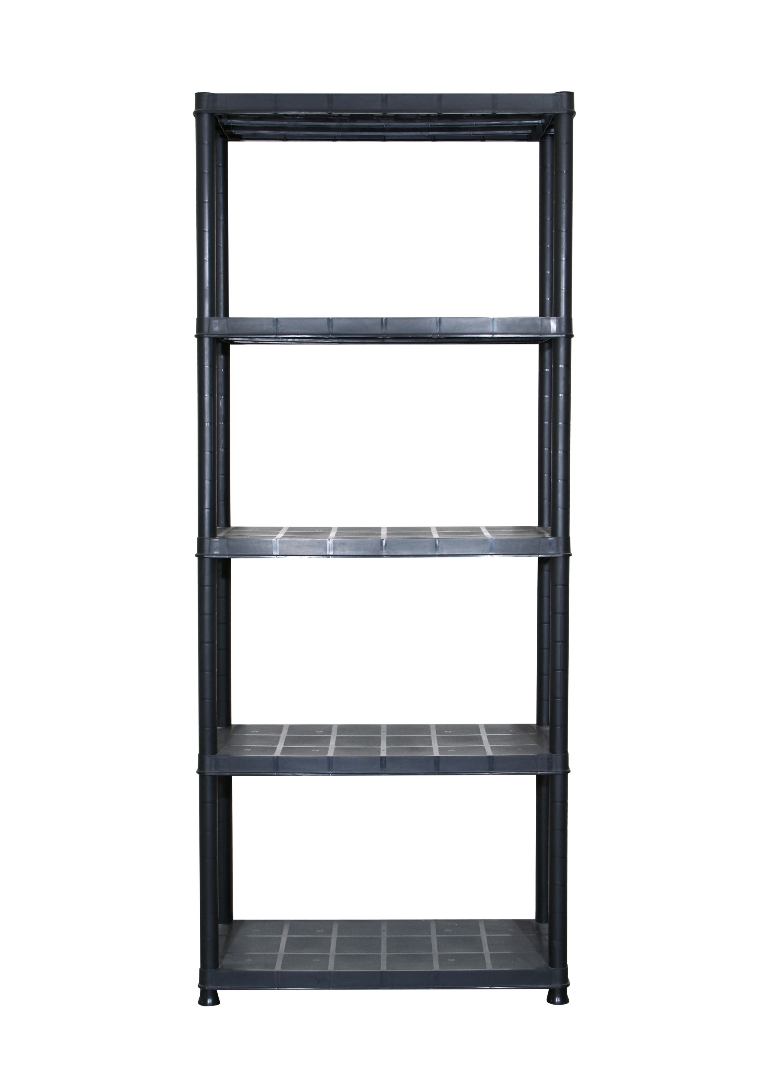 5 shelf Polypropylene (PP) Shelving unit (H)1700mm (W)710mm