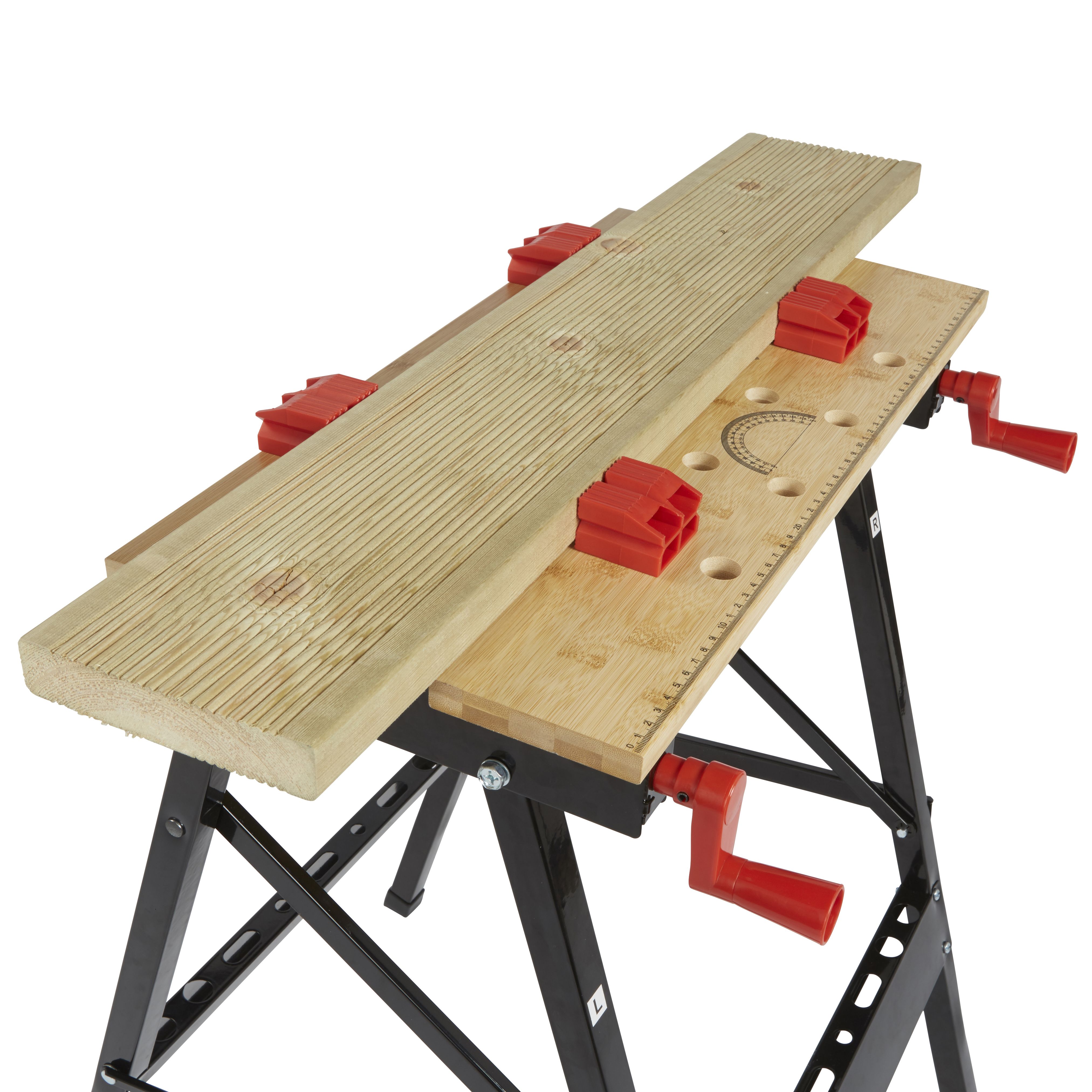 Black 620mm Folding Workbench - MWB1