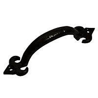 Black Antique effect Cast iron Pull handle