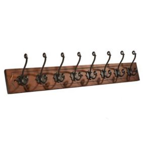 Quality Heavy Duty 4 Double Coat Hooks Wall Or Door Mountable in