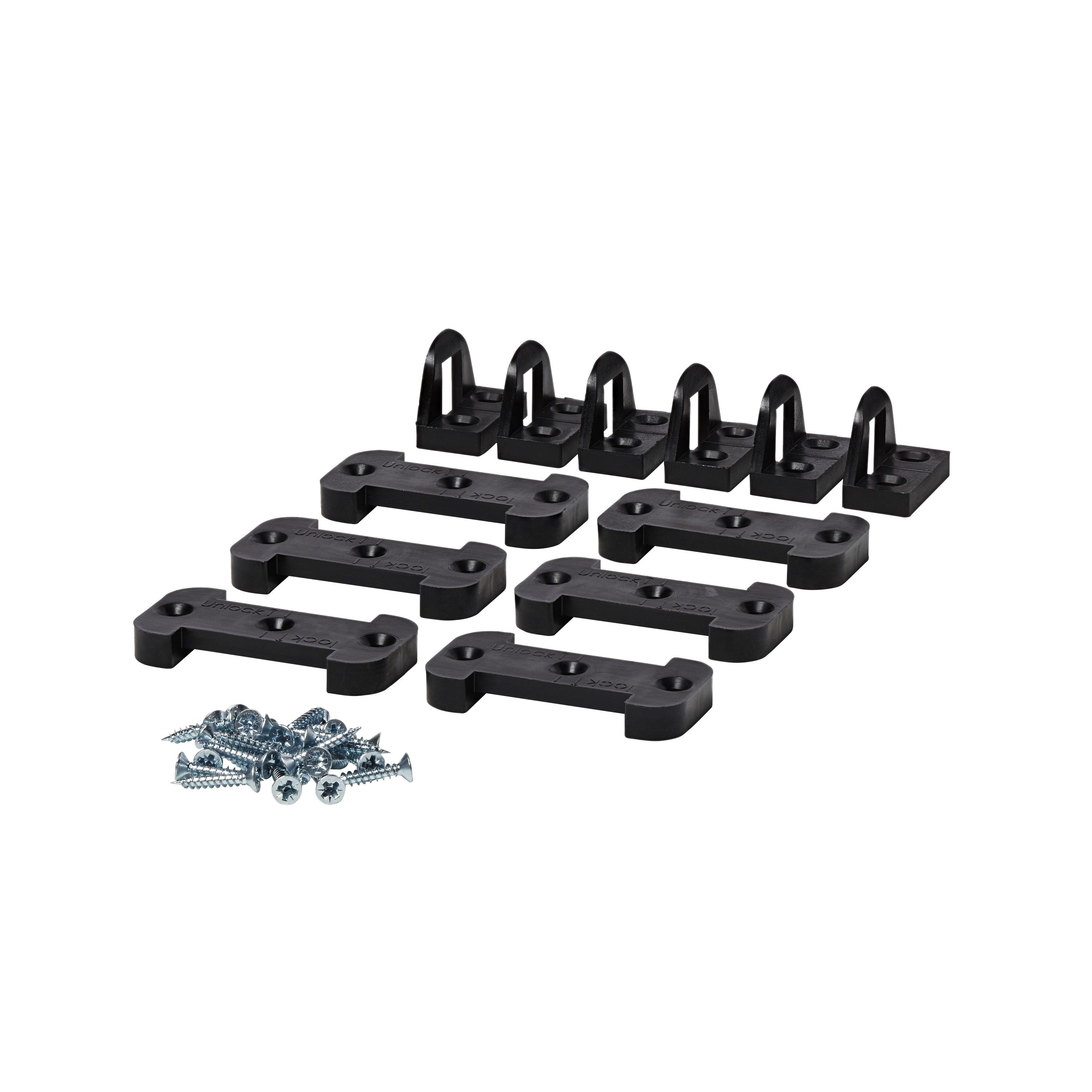 Black panel lock at B&Q