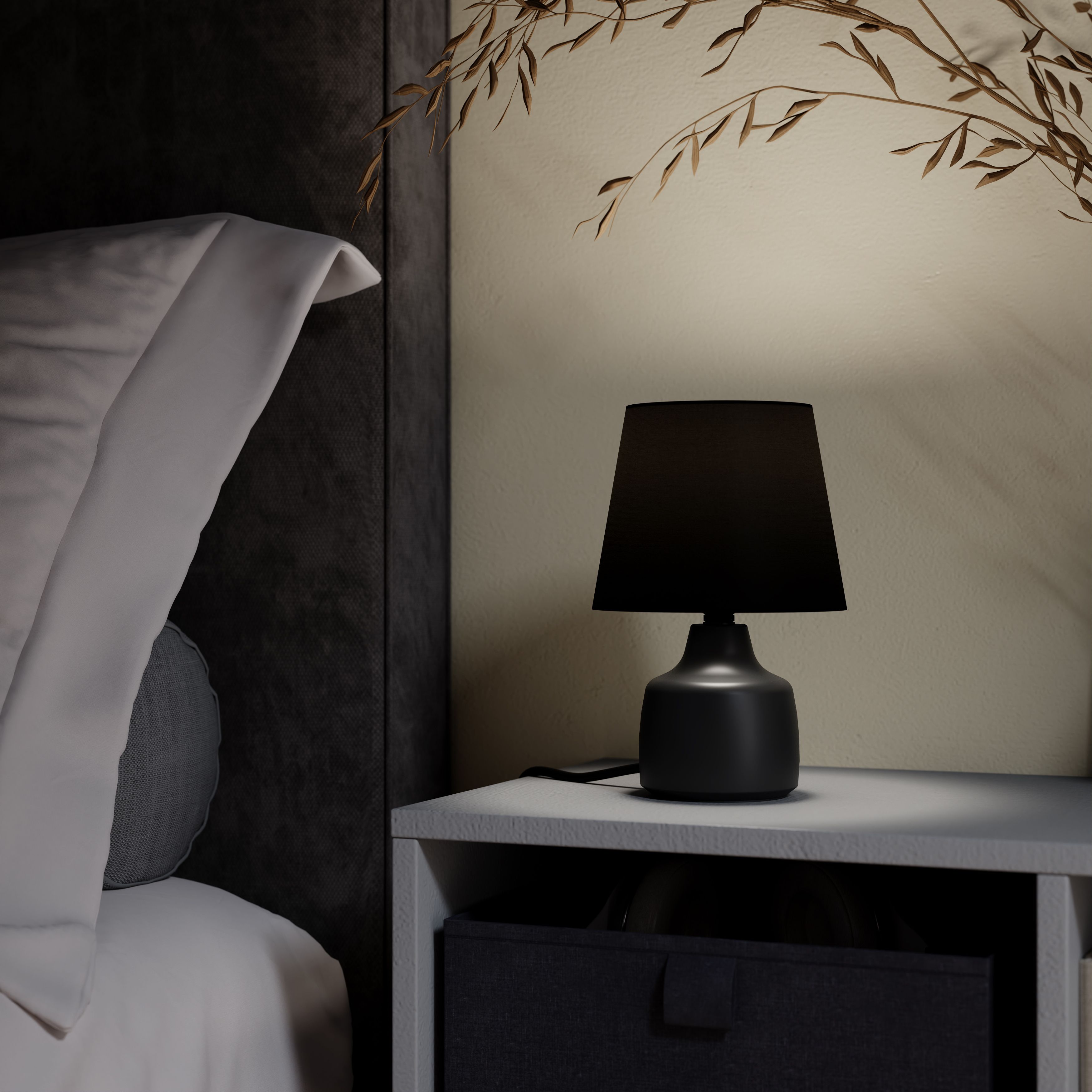 Black Ceramic LED Table lamp