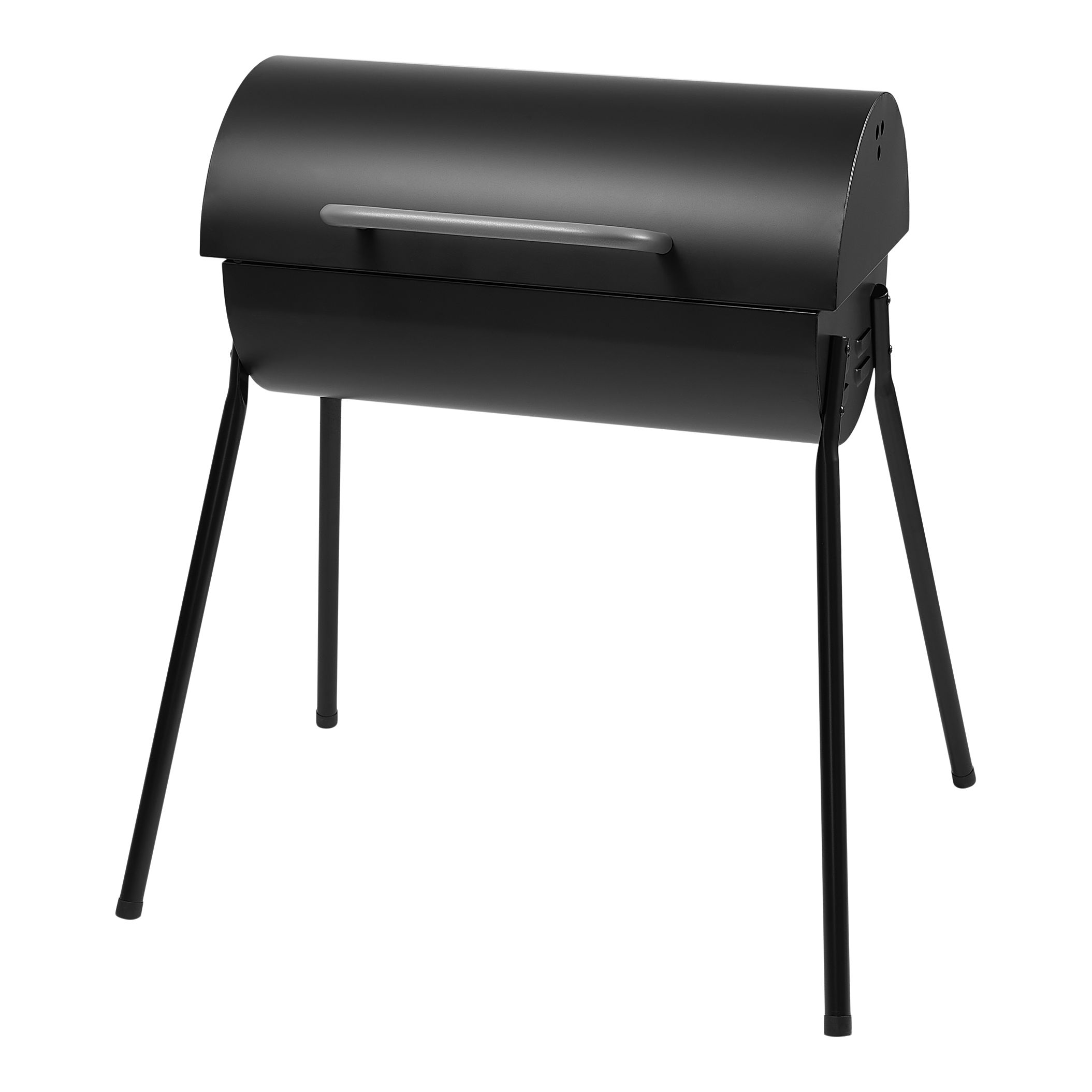 Black Charcoal Barrel BBQ