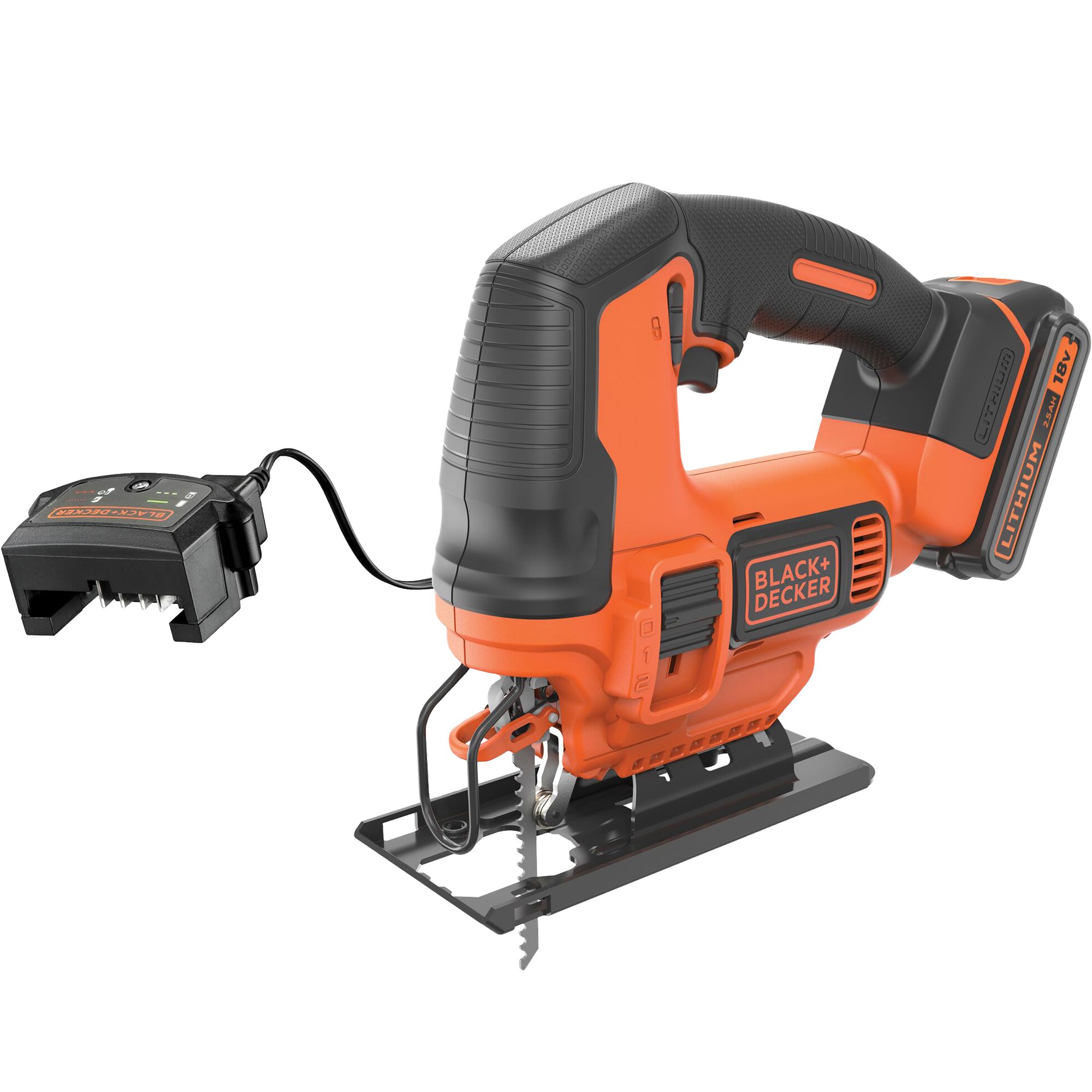 Black Decker 1.5 Li ion 18V Cordless Jigsaw BDCJS18C13 GB DIY at B Q