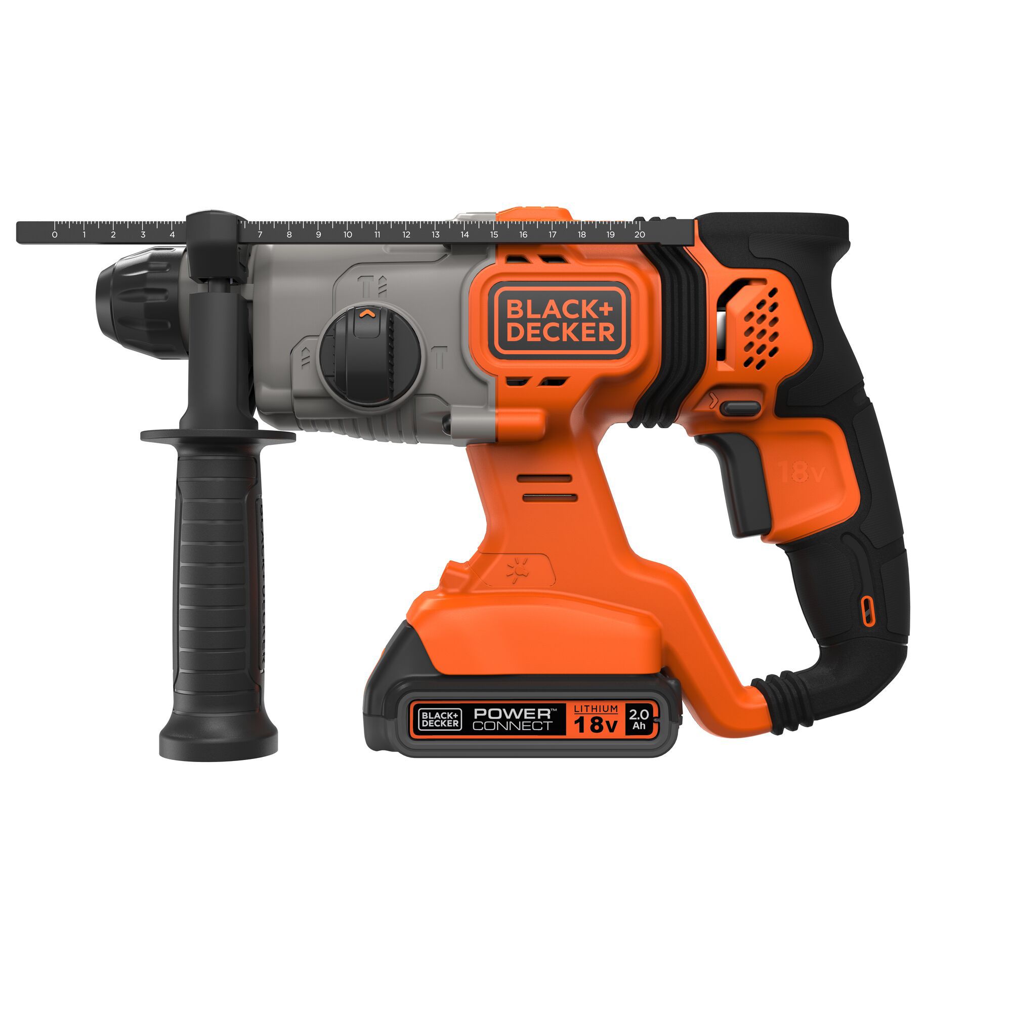 Black+Decker 18V 1 x 2 Li-ion Brushless Cordless SDS+ drill BCD900D1K-GB