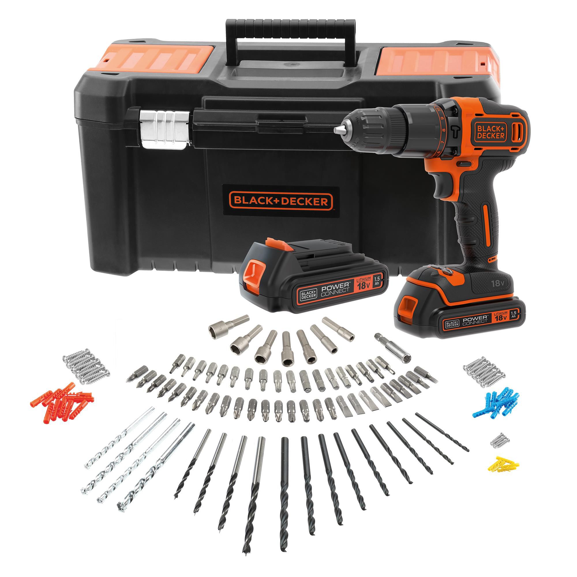 Black & Decker 18V Cordless Drill with Battery - ASDA Groceries