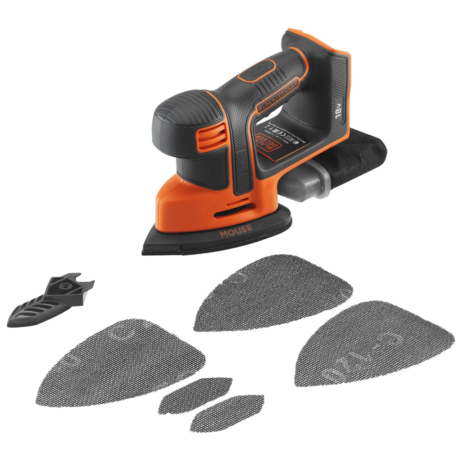 Black+Decker 18V Cordless Detail sander (Bare Tool) BCDS18