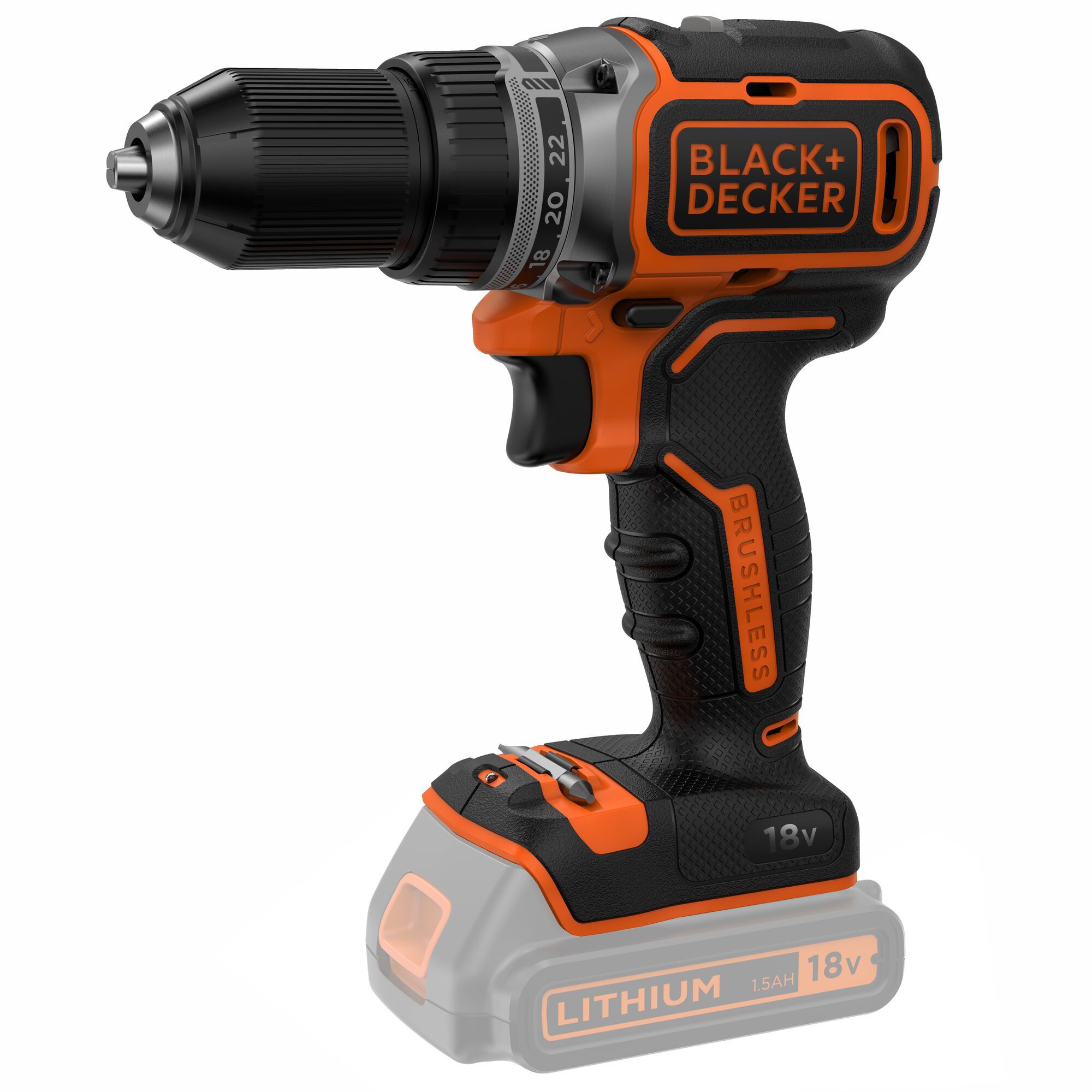 Black+Decker 18V POWERCONNECT Cordless Drill driver (Bare Tool