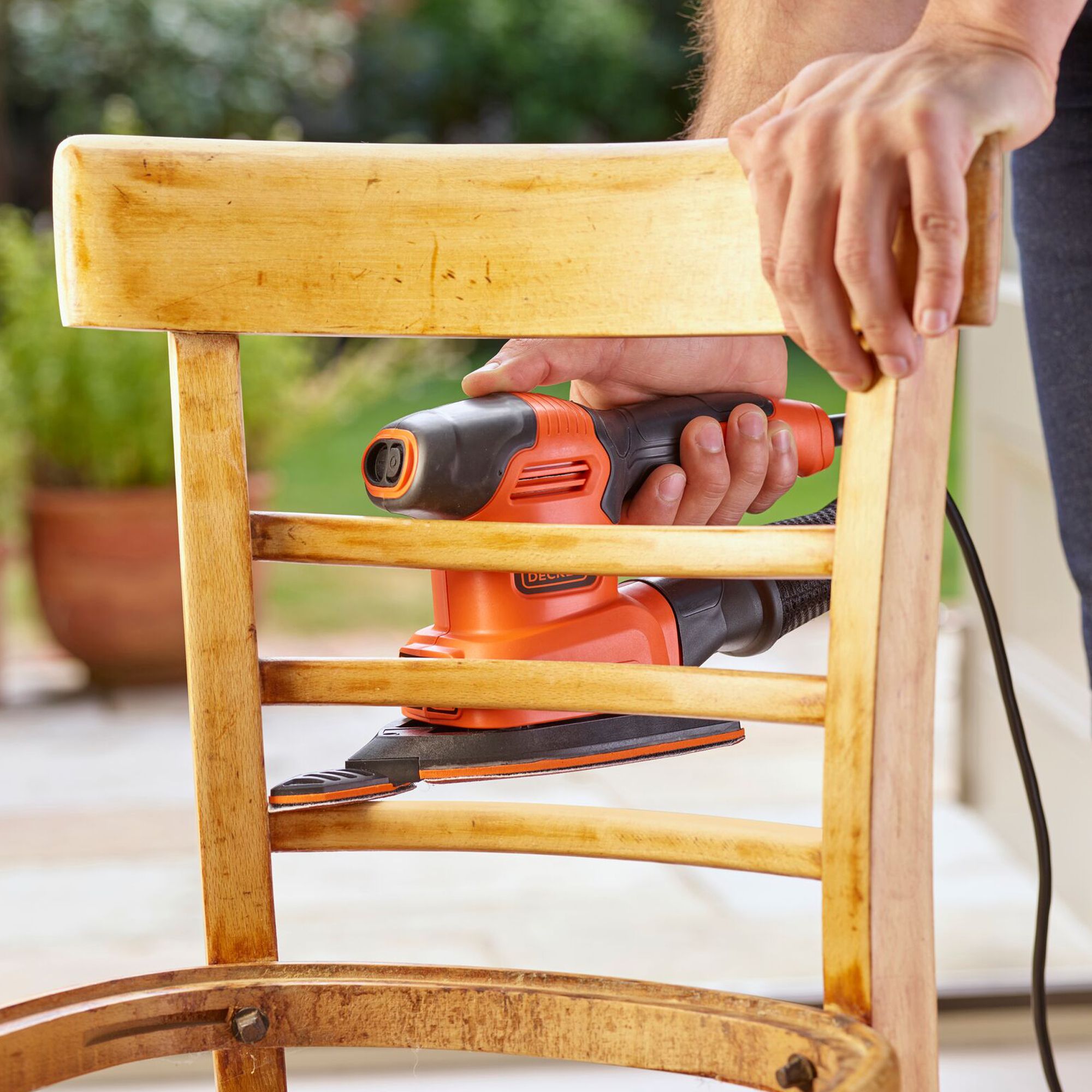 Black Decker 200W Corded Multi sander DIY at B Q