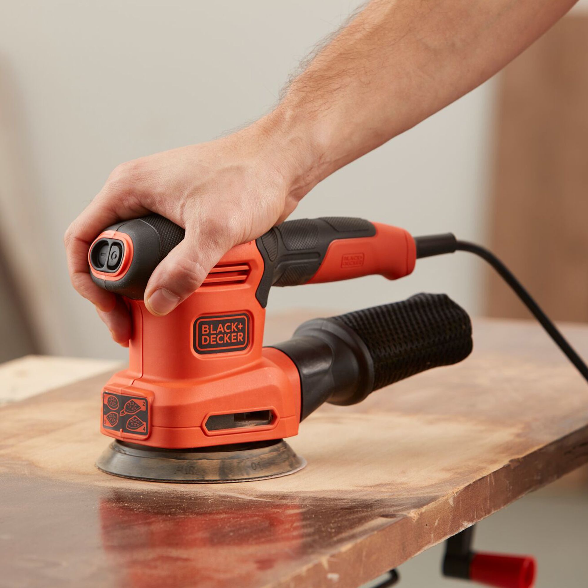 Black Decker 200W Corded Multi sander DIY at B Q