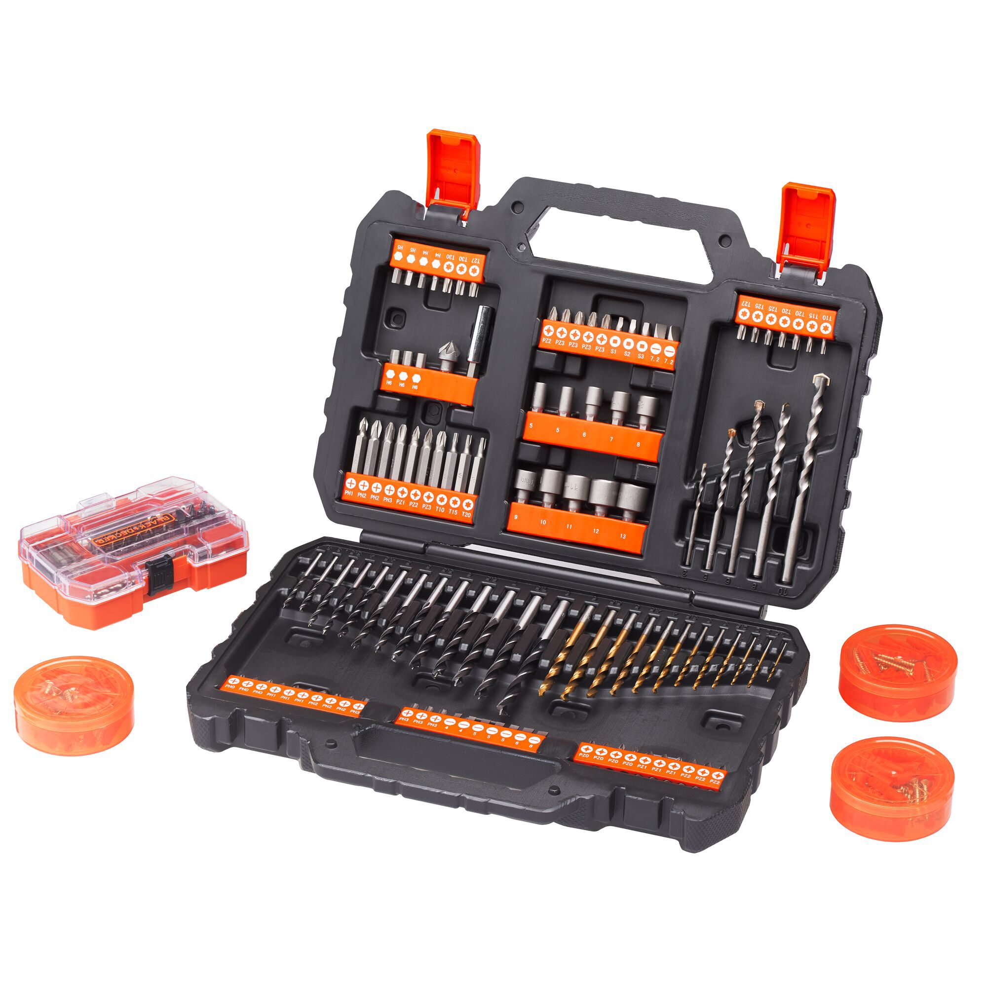 Black+Decker 304 piece Round Mixed Drill & screwdriver bit set