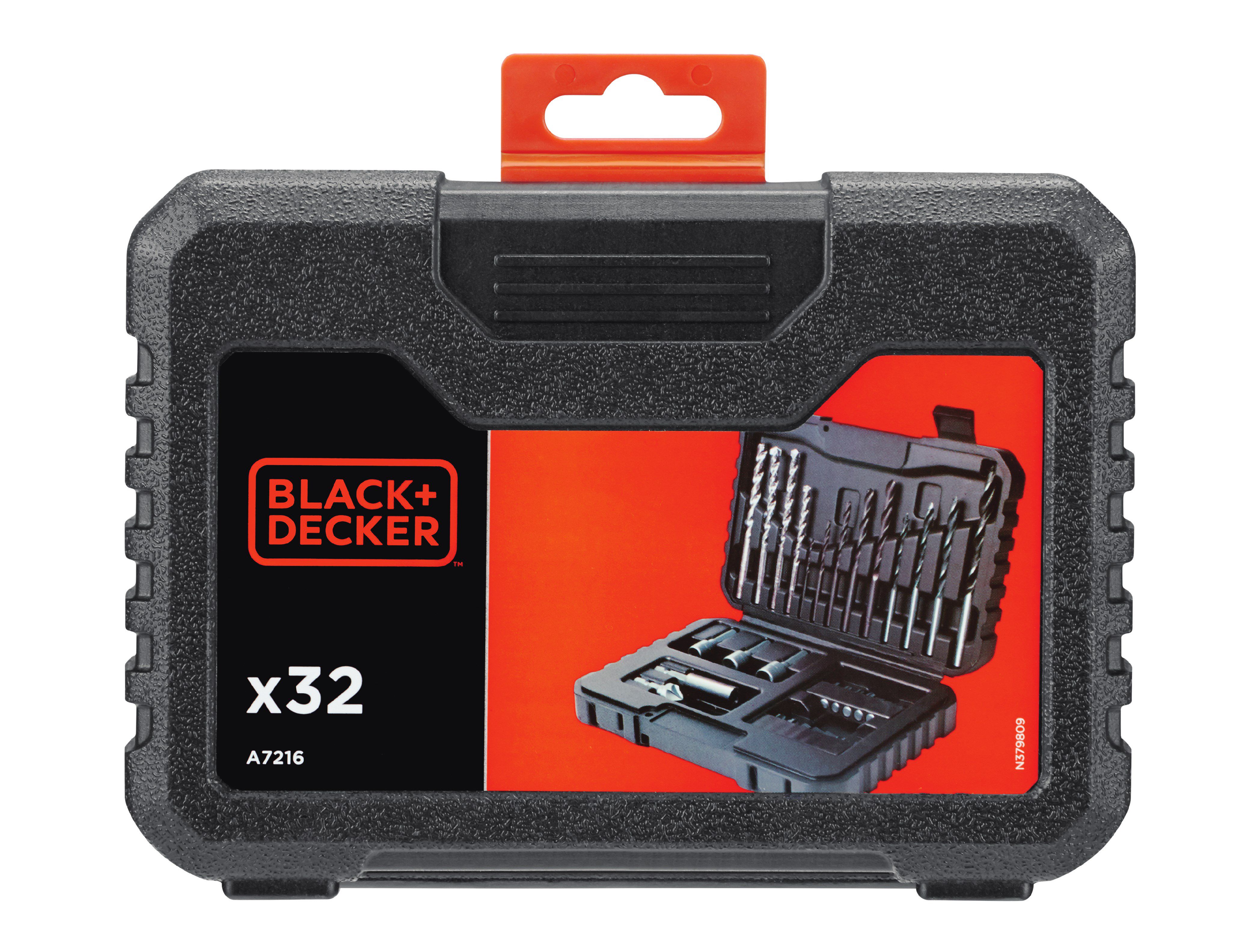 Black Decker 32 piece Flat Drill bit set DIY at B Q