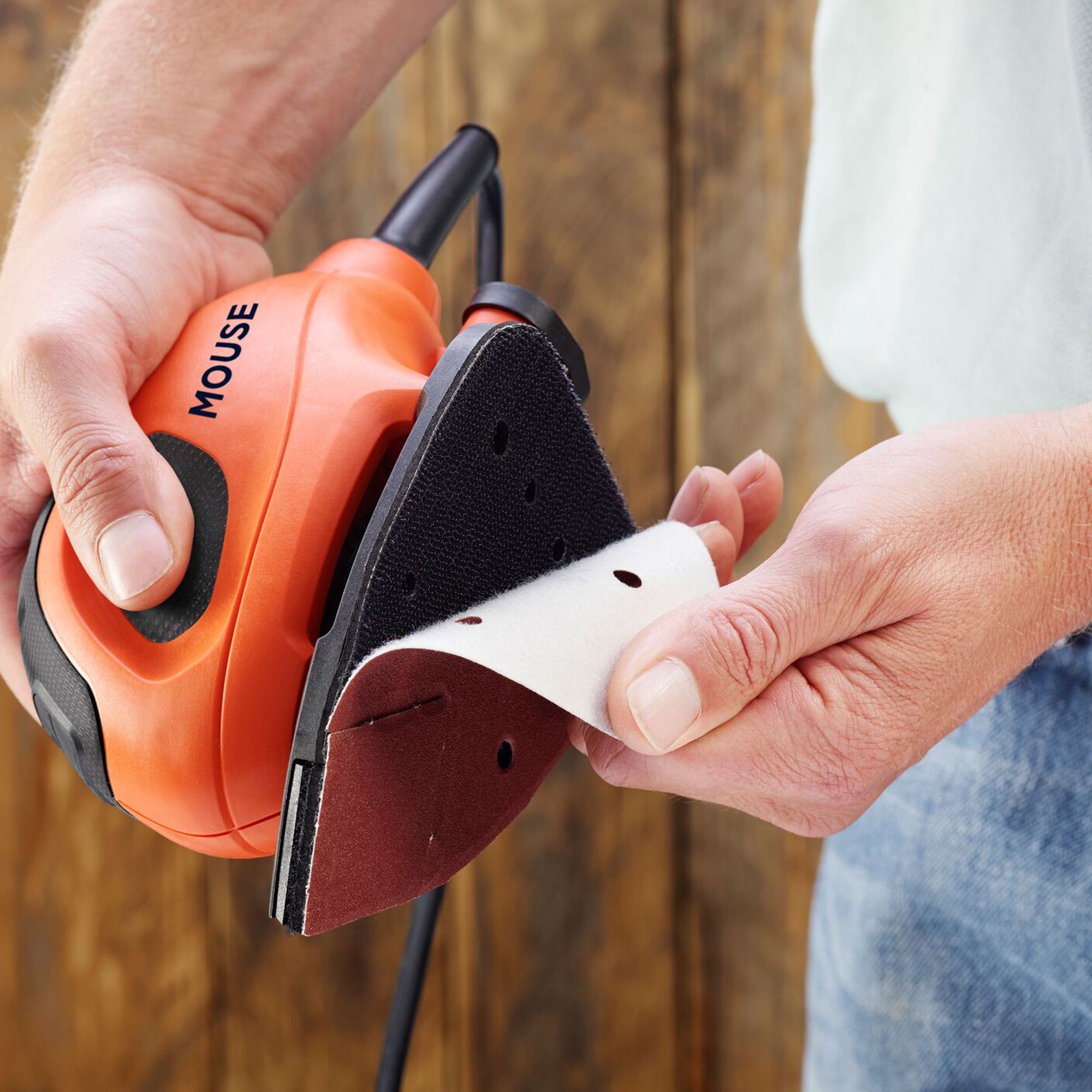 Black And Decker Mouse Sander How To Change Sandpaper 