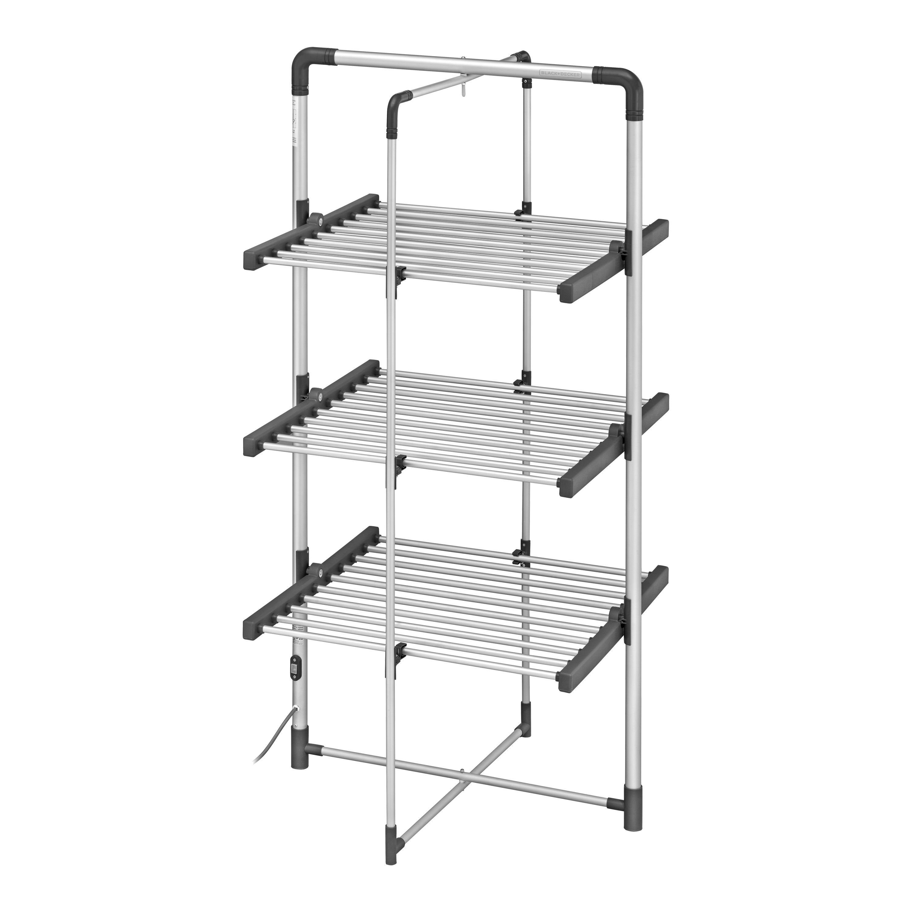 Black+Decker Aluminium & plastic Heated airer (H)1400mm (W)730mm