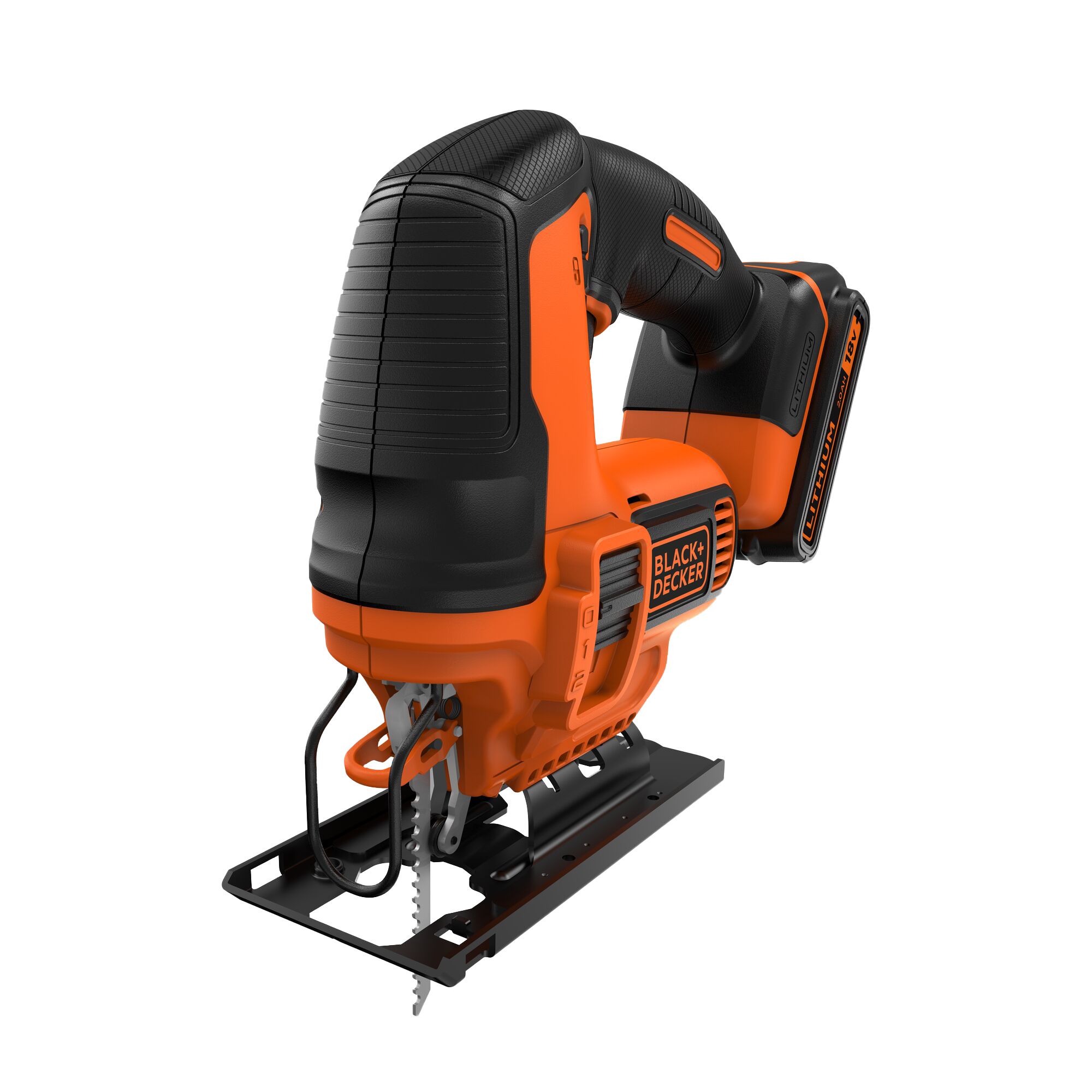 Black Decker Li ion POWERCONNECT 18V Cordless Jigsaw 1 x 1.5Ah BDCJS18C13 GB