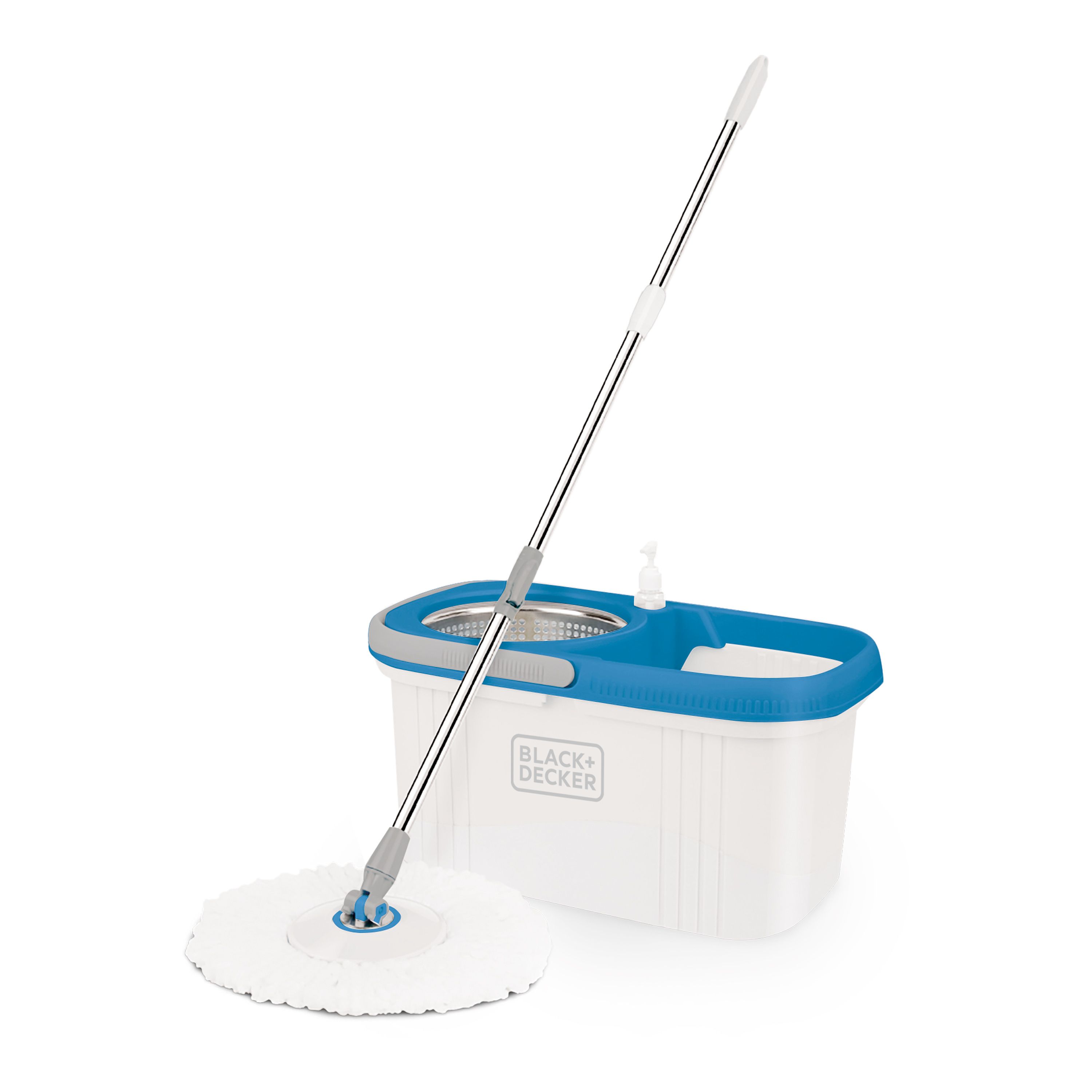 Black+Decker Microfibre & plastic Hard floor Bucket & mop set