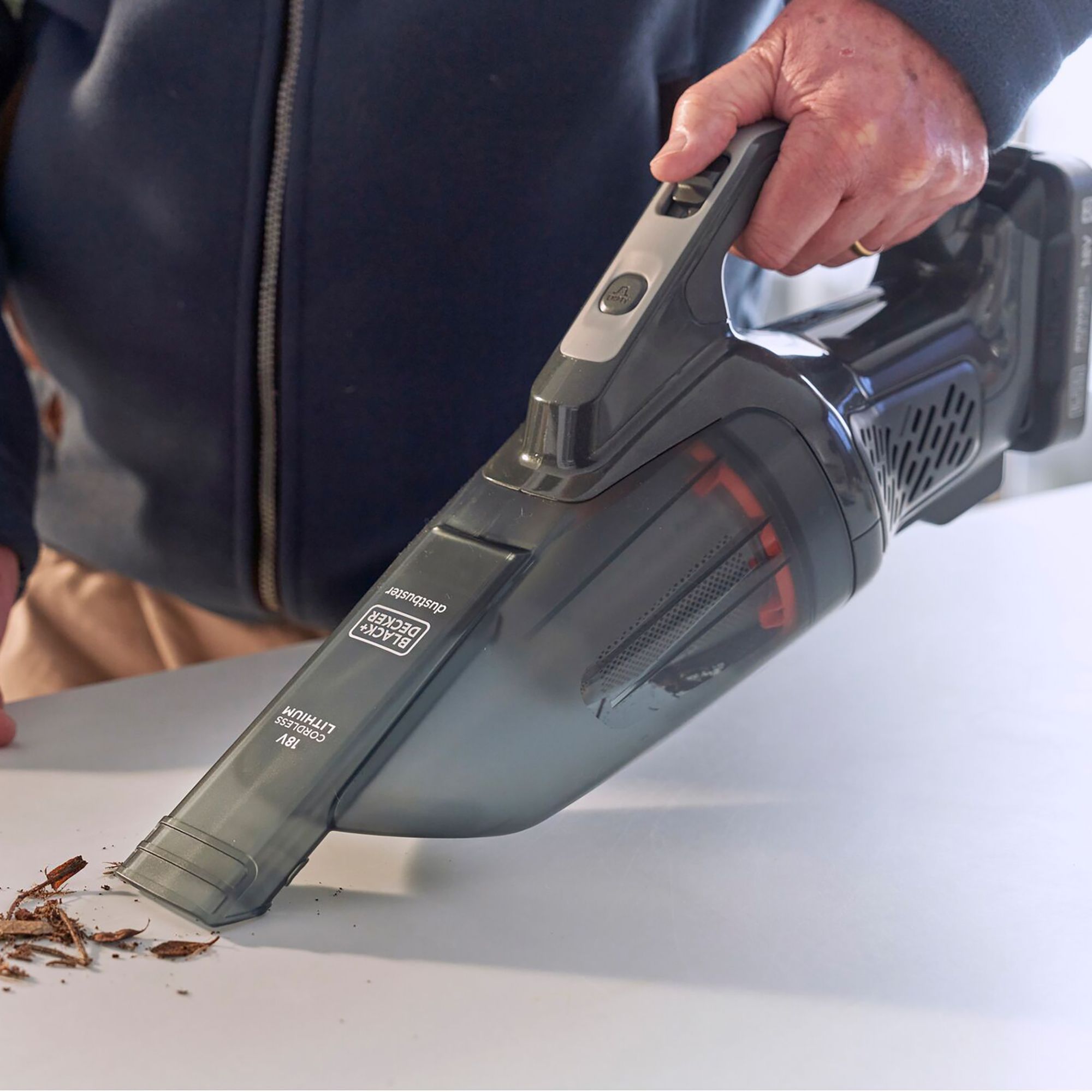 Black+Decker POWERCONNECT 18V Cordless 0.5L Dry Dustbuster (Bare Tool ...