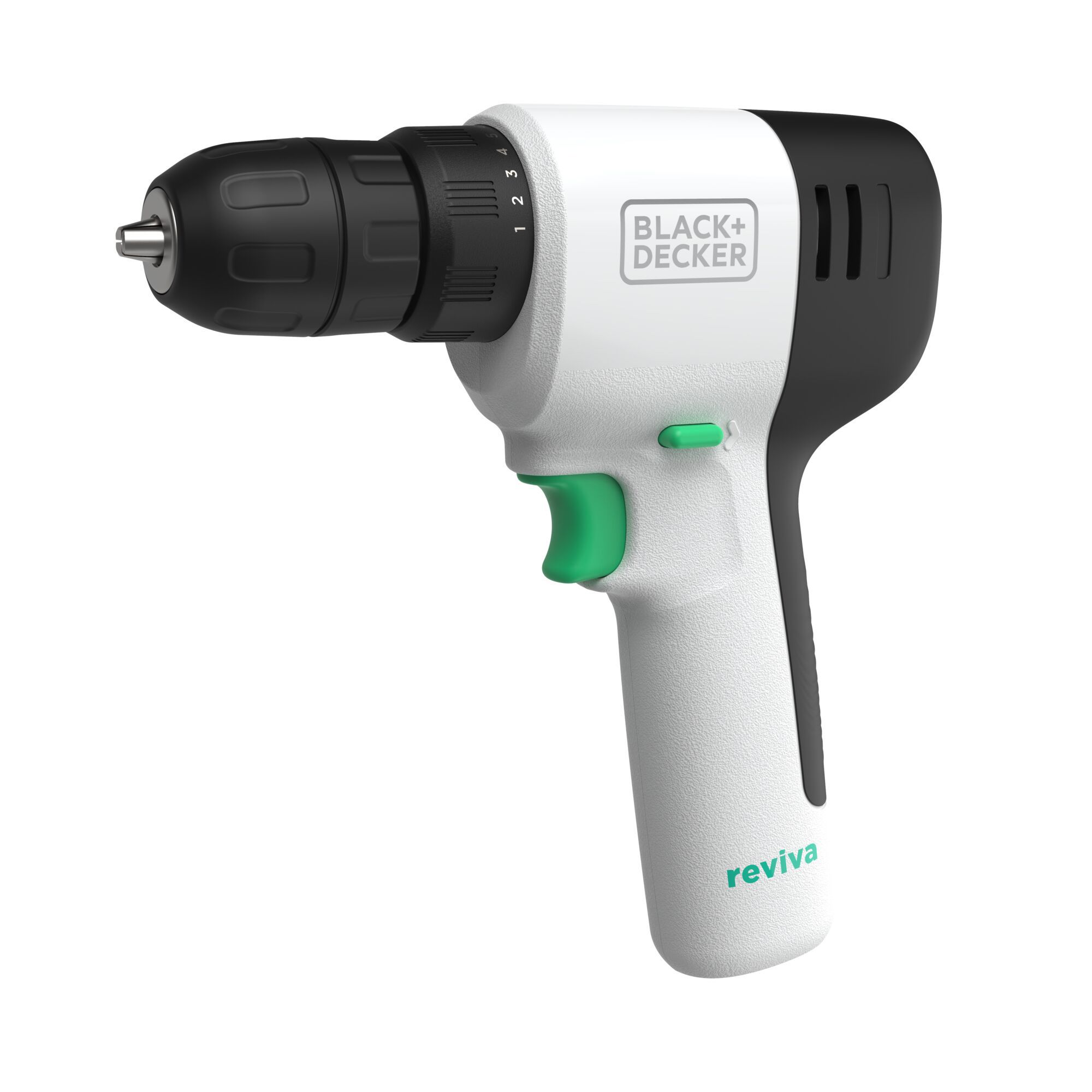 Black+Decker Reviva 12V Cordless Drill driver 1.5Ah) - REVDD12C-GB