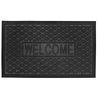 Black Door mat, 75cm x 45cm