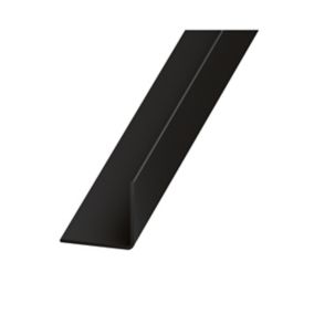 Black Equal L-shaped Angle profile, (L)1.3m (W)20mm