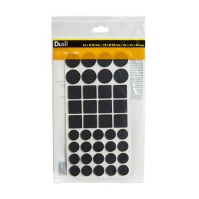 Black Felt Protection pad (W)28mm, Pack of 80