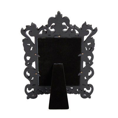 Black Floral Picture frame (H)31cm x (W)22cm