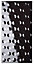 Black Gloss Golfball Ceramic Wall Tile, Pack of 6, (L)600mm (W)300mm