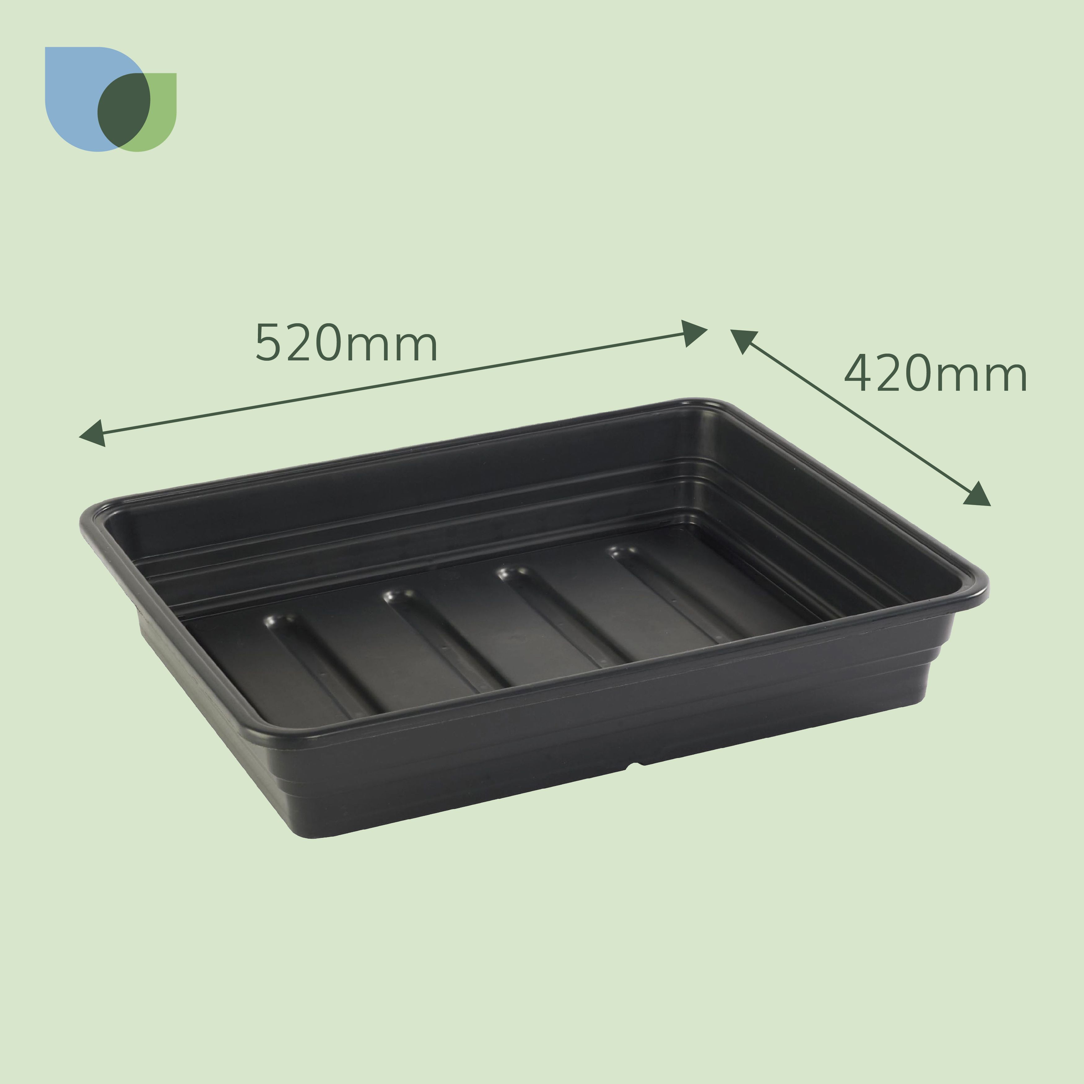 Black Gravel Tray 520mm