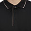 Black & grey Men's Polo shirt X Large