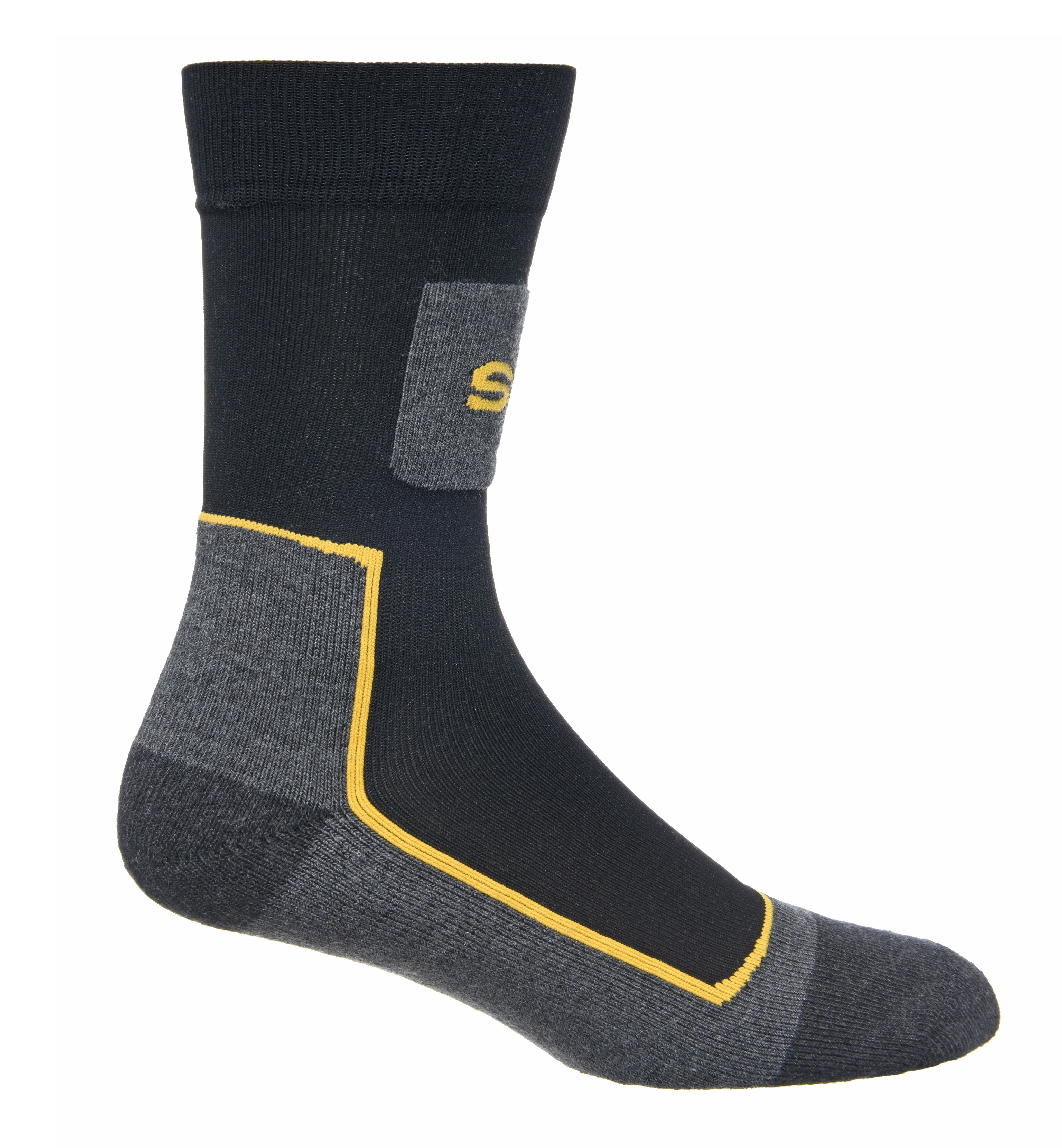 Heat Holders Men's Black Worxx Socks With Reinforced Heel and Toe