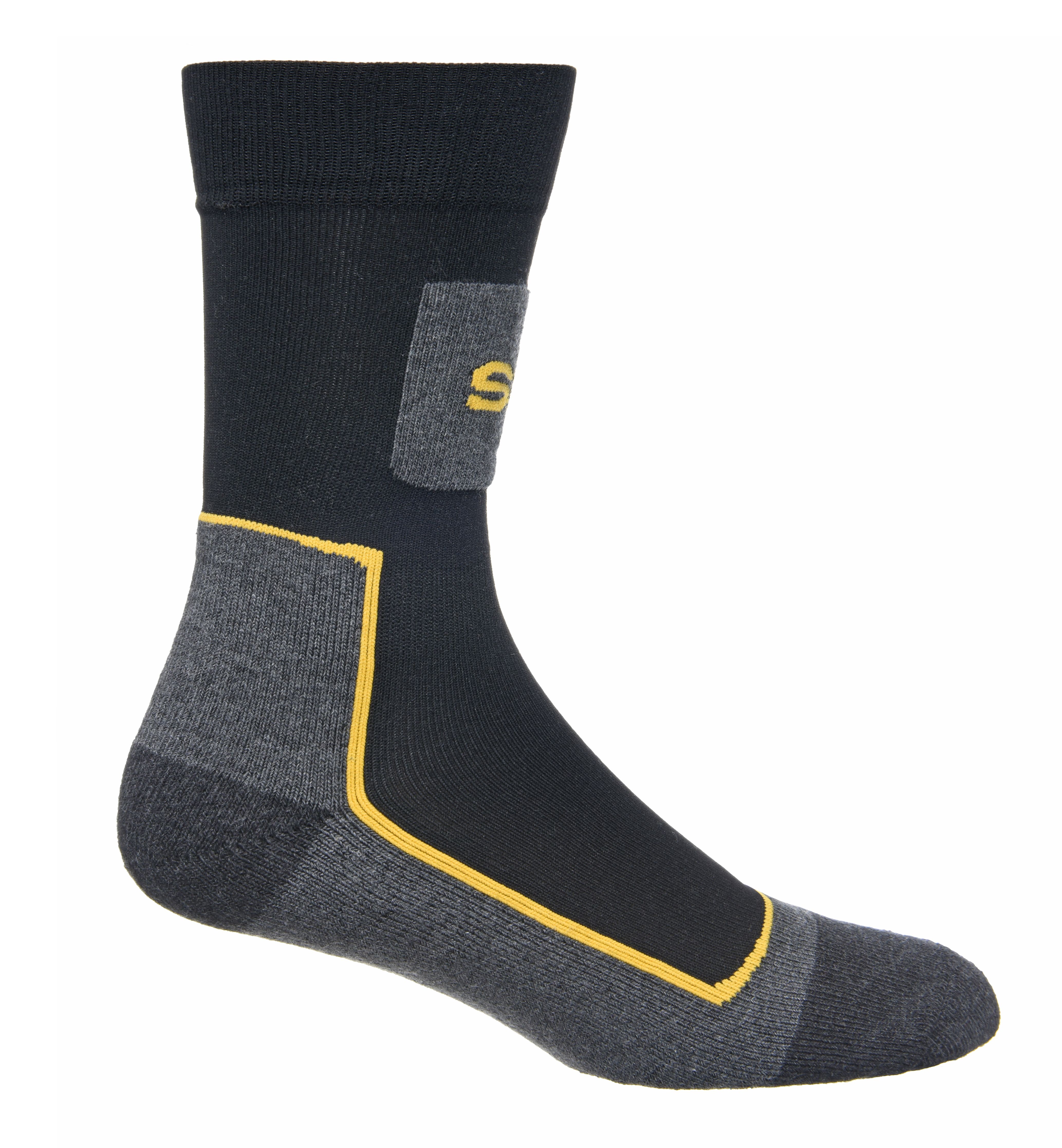 Black & grey Socks Size 7-11, 3 Sets | DIY at B&Q