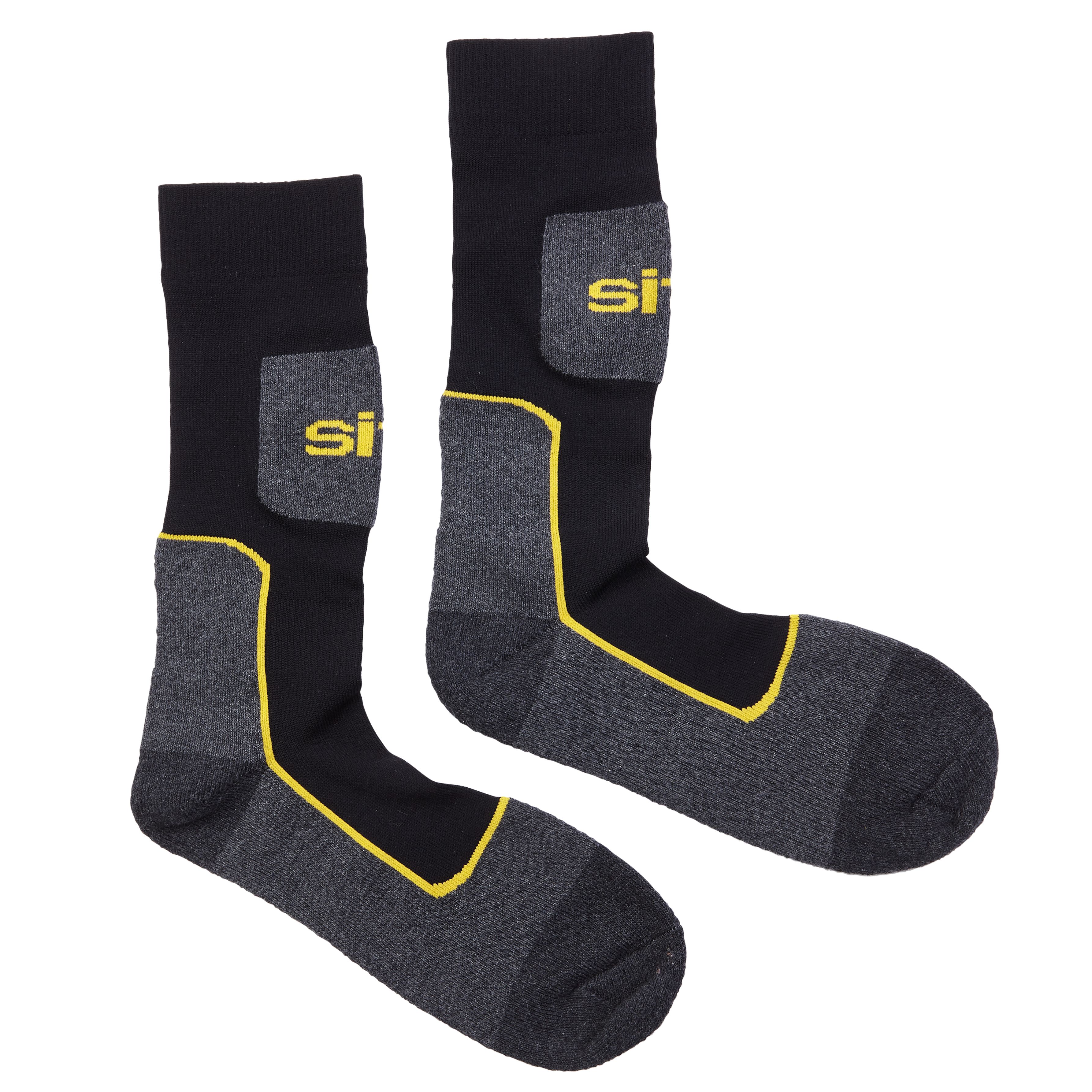 Black & grey Socks Size 7-11, 3 Sets