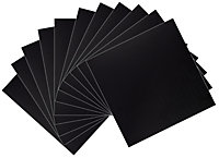 Black Marble effect Vinyl tile, Pack of 11