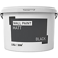 Black Matt Emulsion paint, 2.5L