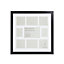 Black Modern block Multi Picture frame (H)44cm x (W)44cm