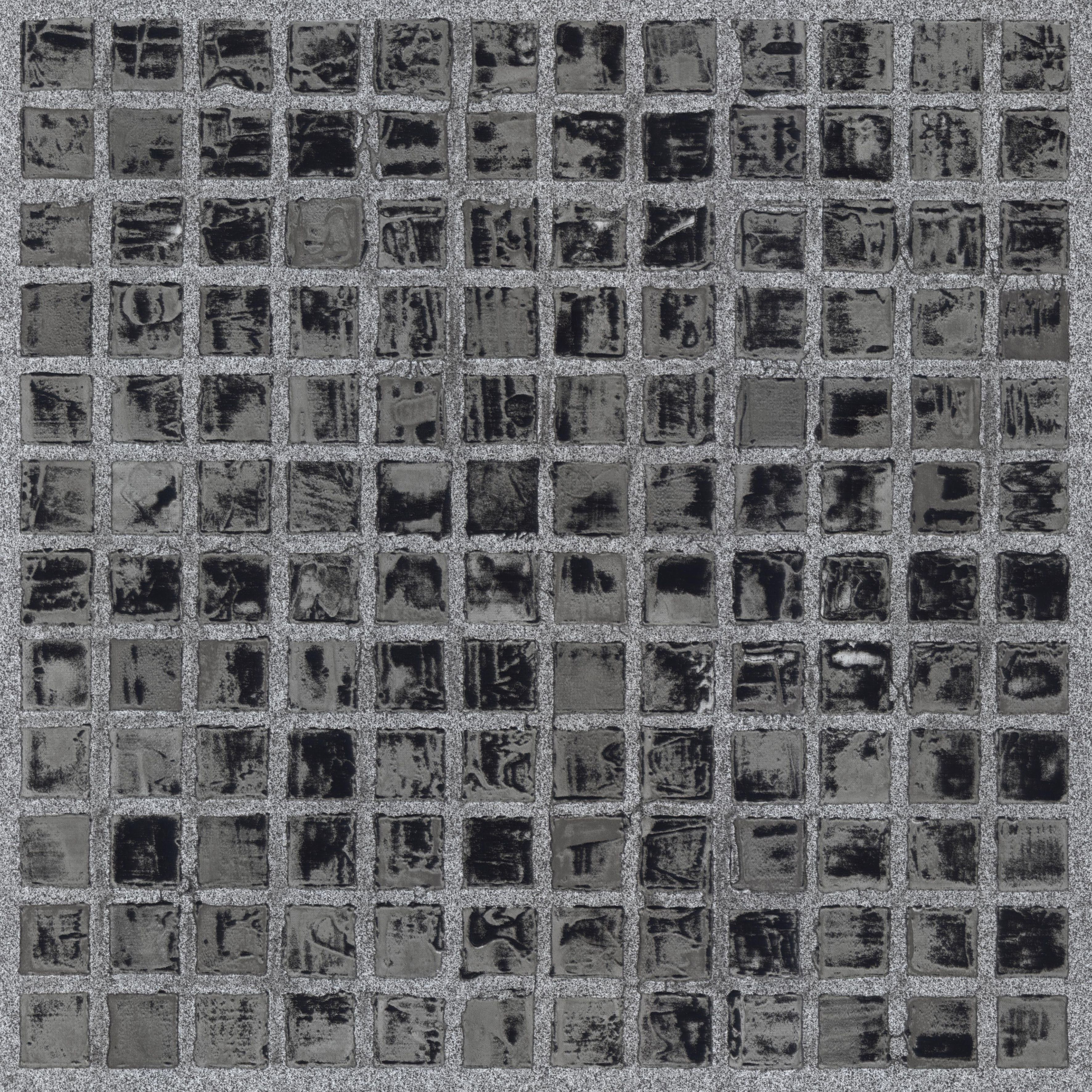 Black Mosaic effect Self-adhesive Vinyl tile, 1.02m²