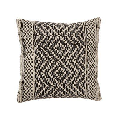 Black & natural Diamond Cushion (L)10cm x (W)45cm | DIY at B&Q