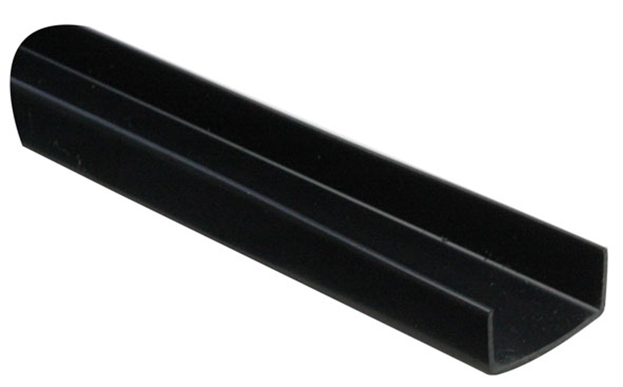 Black Plastic Channel, (L)1m (W)12mm (T)1mm