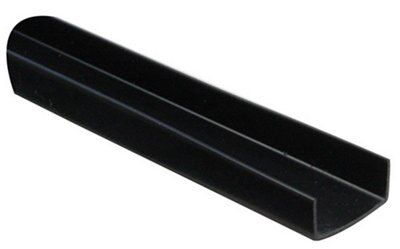 Black Plastic Channel, (L)1m (W)4mm (T)1mm