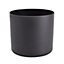 Black Plastic Circular Plant pot (Dia)20.7cm