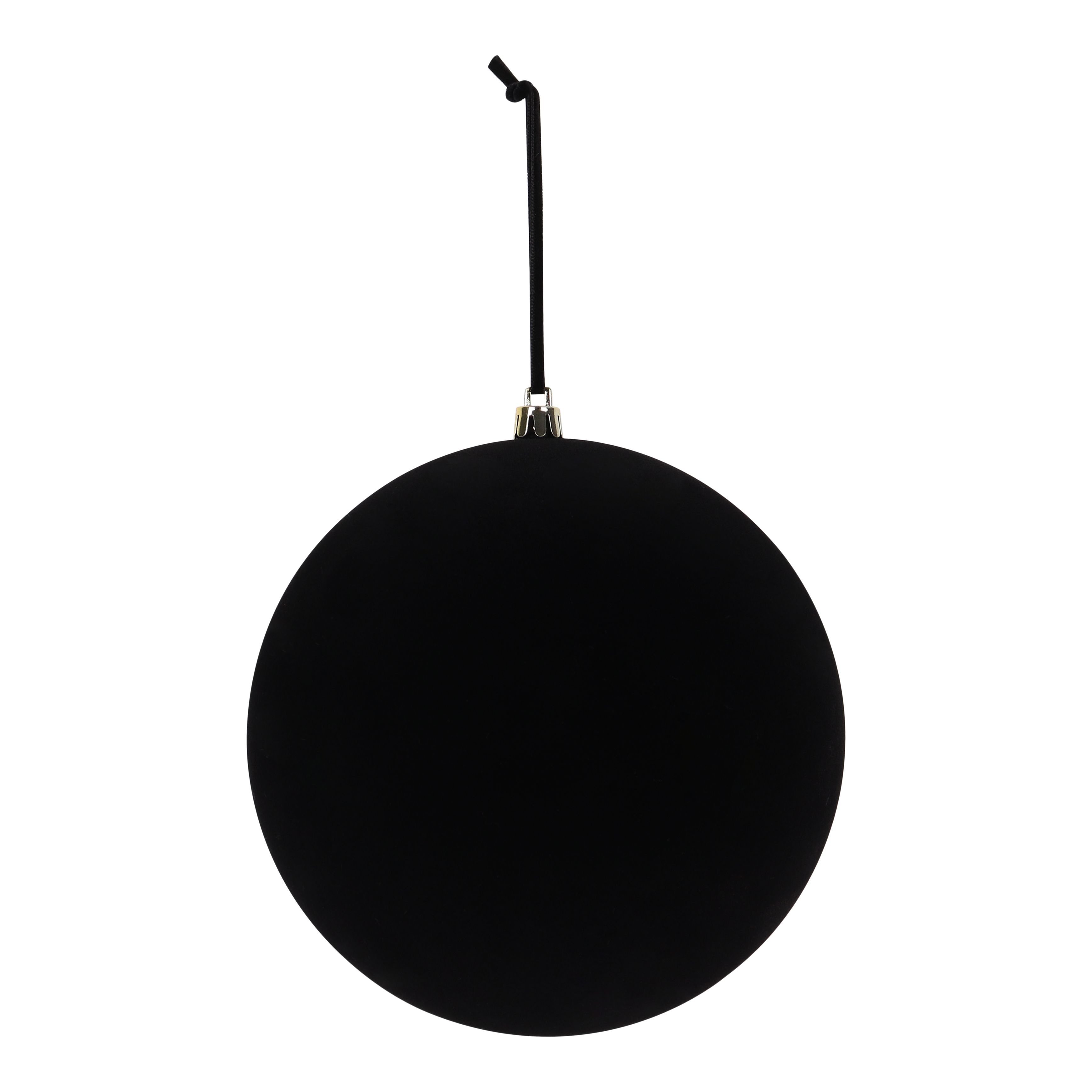 Black Plastic Round Hanging decoration set, Pack of 3 DIY at B&Q