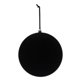 Black Plastic Round Hanging decoration set, Pack of 3