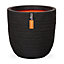 Black Polyethylene (PE) Row Round Plant pot (Dia)43cm
