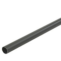 Black Push-fit Waste pipe, (L)2m (Dia)40mm