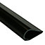 Black PVC Angle profile, (L)1m (W)15mm