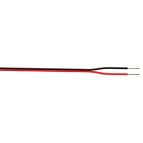 Black & red 2 core Speaker cable 0.75mm² x 25m