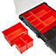 Black & red Organiser with 9 compartment