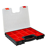 Black & red Tool organiser with 20 compartment
