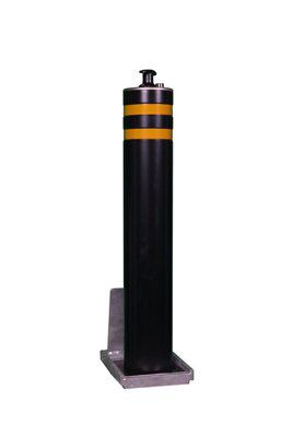 Black Round Retractable Parking post, (H)670mm
